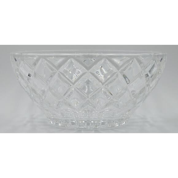 Vintage Lenox Fine Crystal Diamond Bowl With Sticker Czech - Picture 2 of 7